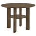 Crispin - 5 Piece Counter Height Dining Set With Upholstered Chairs - Brown Furniture Max
