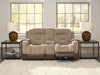 Mixed Motion - Power Reclining Loveseat With Console / Adjustable Headrest Signature Design by Ashley®
