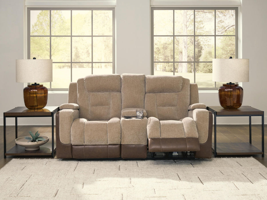 Mixed Motion - Power Reclining Loveseat With Console / Adjustable Headrest Signature Design by Ashley®