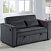 Modern Style Convertible Sofa With Pull-Out Bed, USB Ports & Cup Holders Home Essentials