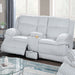 Contemporary Motion Loveseat With Console Storage Home Essentials