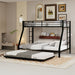 Bunk Bed For Kids, Convertible Frame With Ladders & Guardrail Home Essentials