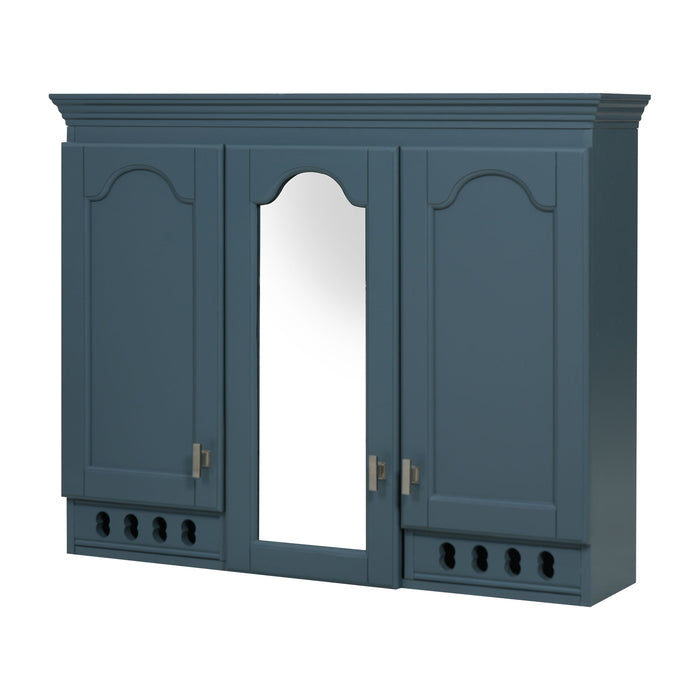 Wall Mount Mirror Cabinet With Adjustable Shelves, Soft Closing Hinges Hearth and Haven