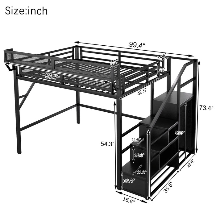 Loft Bed With Storage Shelves, Wardrobe Home Essentials