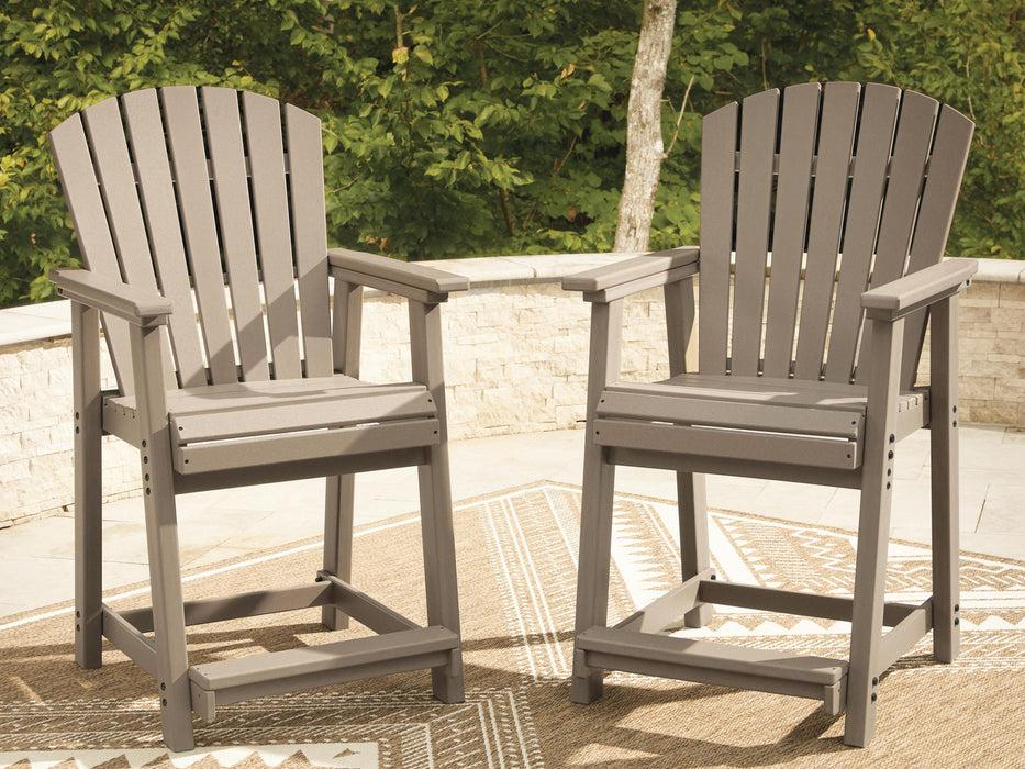 Seacliff Beach - Barstool (Set of 2) - Medium Brown Signature Design by Ashley®