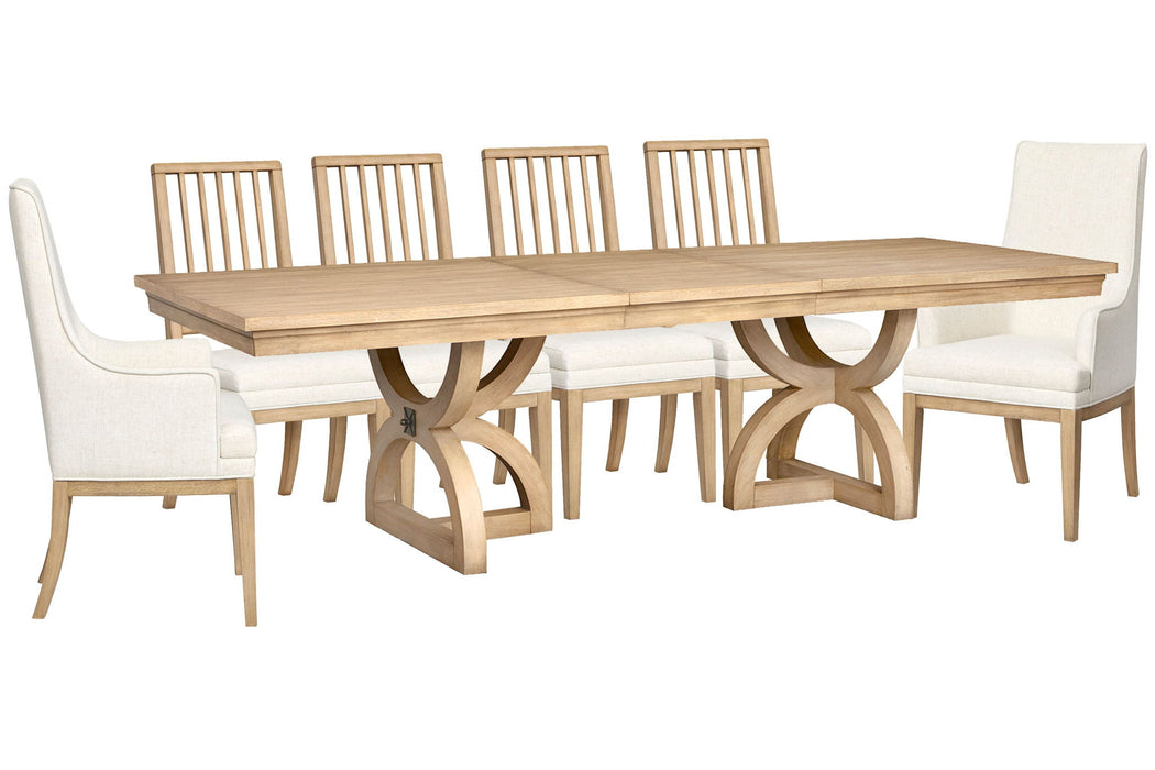 Coventry - Extendable Trestle Dining Table Set Magnussen Furniture