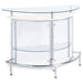 Strick - Freestanding Glass Top Home Bar Wine Cabinet - White Furniture Max