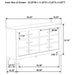 Strout - 6 Drawer Dresser - Cream Furniture Max