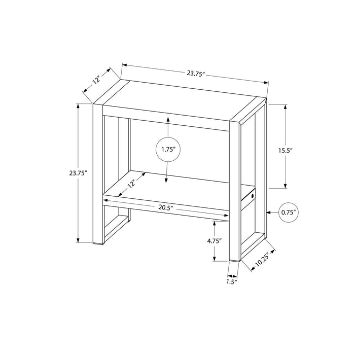Accent Table, Side Industrial Flexible Placement 8th Street