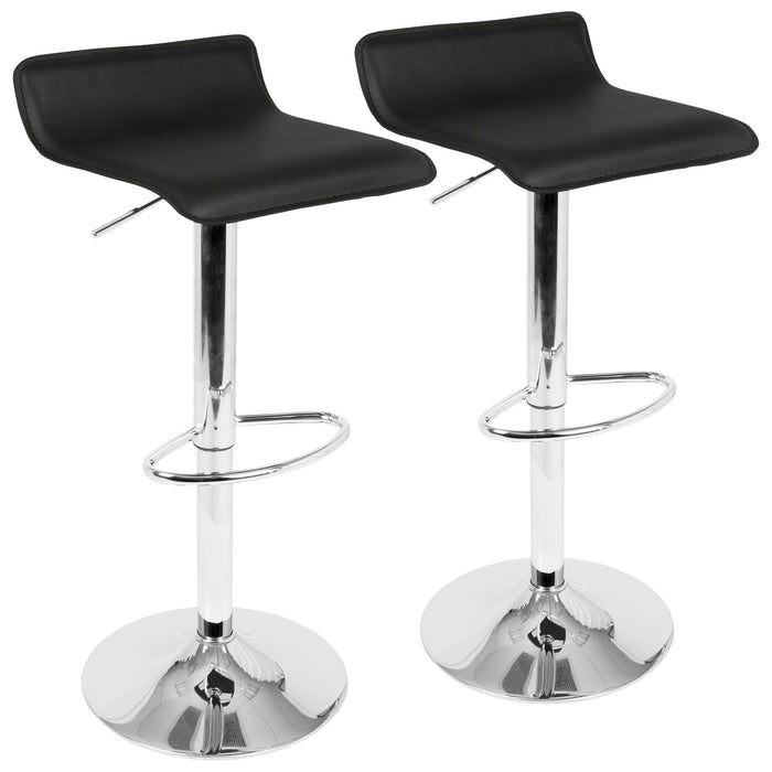 Ale - Contemporary Adjustable Barstool (Set of 2) Lumi Source