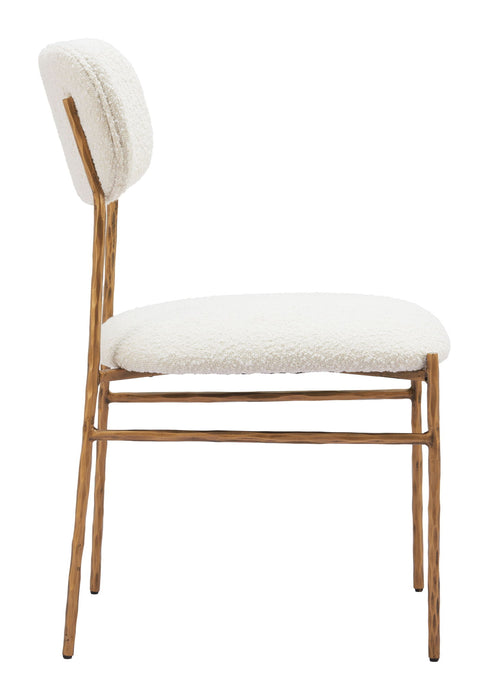 Sydhavnen - Dining Chair - Cream / Gold Zuo Modern
