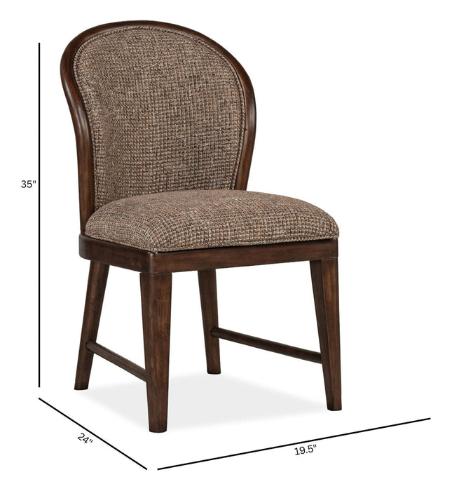 Belville - Upholstered Side Chair (Set of 2) - Chestnut Brown Magnussen Furniture