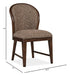 Belville - Upholstered Side Chair (Set of 2) - Chestnut Brown Magnussen Furniture