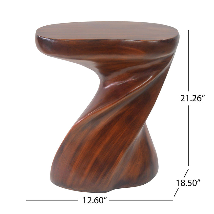 Twisted Sculptural Side Table Indoor / Outdoor Noble House