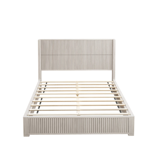 Platform Bed Frame With Headboard, Floor Standing Design Home Essentials