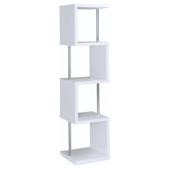 4 Tier Bookcase With Accents Furniture Max