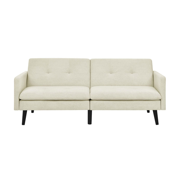 Easy Convert Futon Sofa With Tufted Back And Seat Home Essentials
