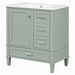 Bathroom Vanity With Sink, Soft Closing Door And Drawers - Light Green Hearth and Haven