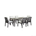 Verona - Dining Chair (Set of 2) - Dark Espresso / Gray / Off White Home Essentials
