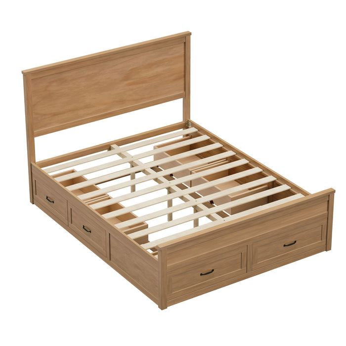 Storage Bed Frame With 6 Drawers