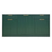 Large Fluted Buffet Sideboard, Wine Bar Storage Cabinet With 6 Doors & 2 Drawers Home Essentials