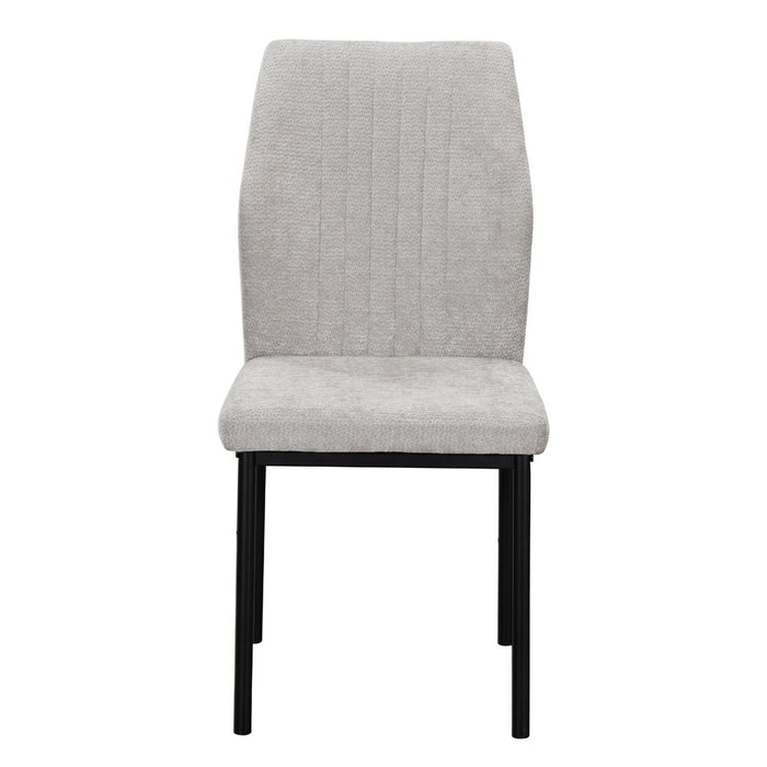 Leander - Side Chair (Set of 2) - Gray Linen ACME