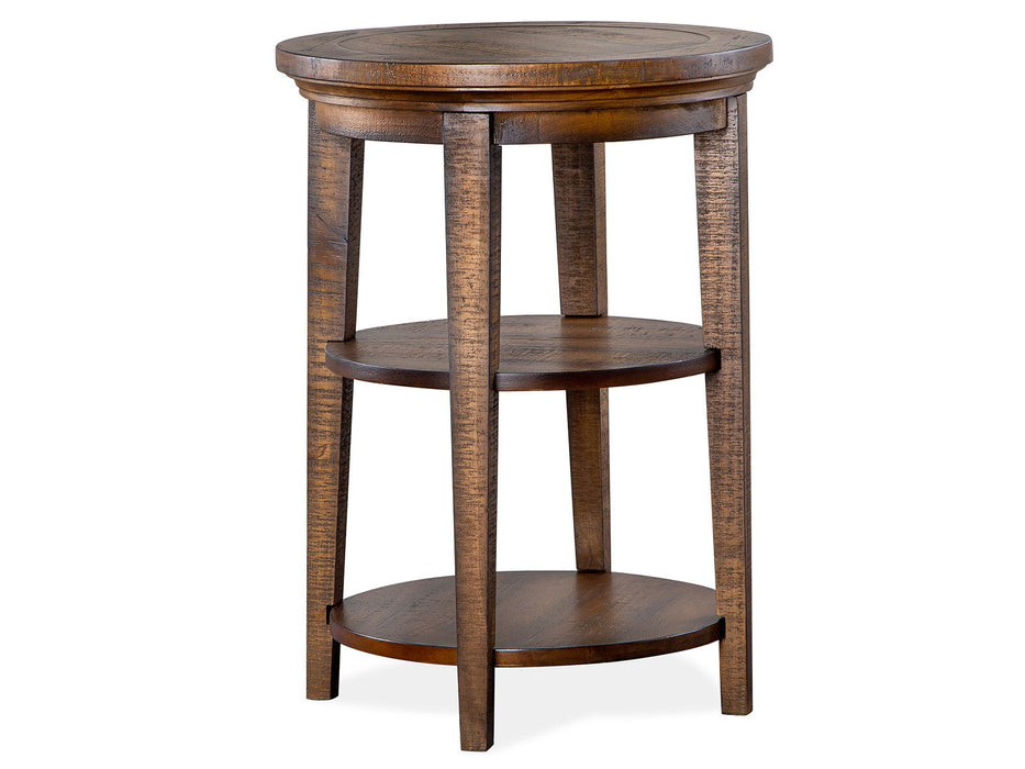 Bay Creek - Round Accent End Table - Toasted Nutmeg Magnussen Furniture