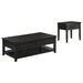 Sutter - 2 Piece Coffee And End Table Set - Dark Brown Furniture Max