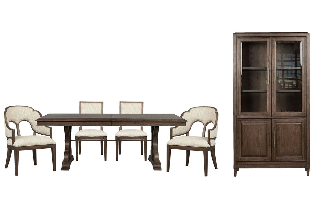 Jubilee - Extendable Trestle Dining Table Set Magnussen Furniture