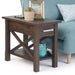 Kitchener - Narrow Side Table - Warm Walnut Brown Simpli-Home