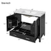 Bathroom Vanity With Sink, Soft Close Doors, Double Shelves & Divided Drawer Hearth and Haven