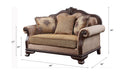 Chateau De Ville - Loveseat With 3 Pillows (Same Lv01589) - Fabric & Espresso ACME