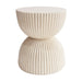 Side Table With Speckled Ribbed Texture Noble House