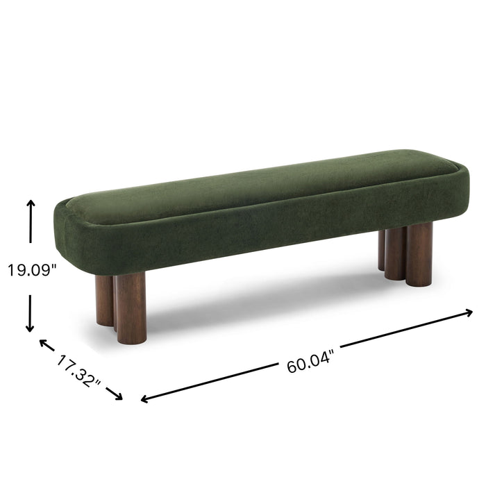 Chic Indoor Upholstered Dining Bench Noble House