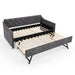 Daybed With Pop Up Trundle And USB Charging Armrest Home Essentials