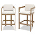 Bar Stool For Gardens And Patio (Set of 2) - Wood Home Essentials