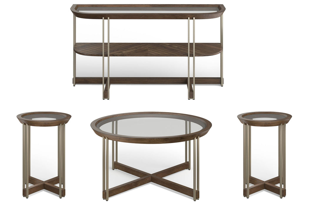 Elora - Round Cocktail Table Set Magnussen Furniture