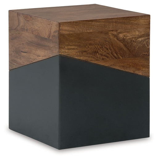 Trailbend - Accent Table - Brown / Gunmetal Signature Design by Ashley®