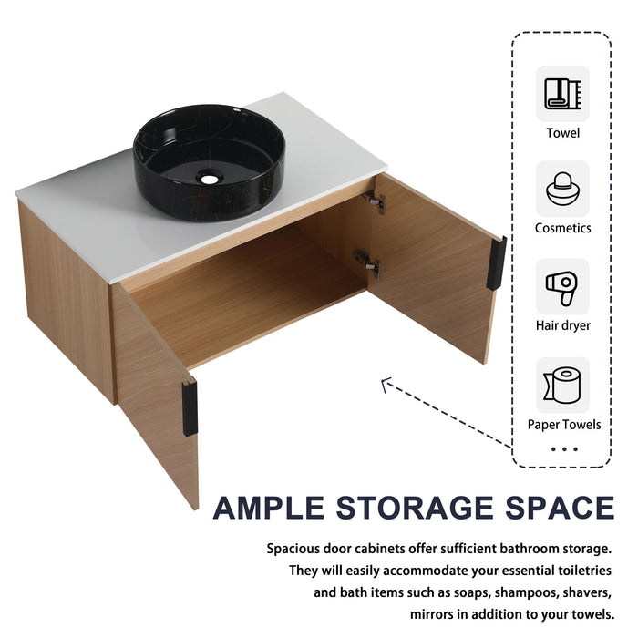 Wall Mounted Bathroom Vanity & Art Sink Home Essentials