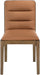 Ellis - Vegan Leather Upholstered Dining Chair (Set of 2) - Brown Base Meridian Furniture