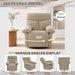 Swivel Rocker Recliner Chair With Manual Recline For Living Room Home Essentials