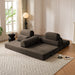 Convertible Sleeper Sofa With & Side Storage Pocket, Foldable Upholstered Couch For Living Room Home Essentials