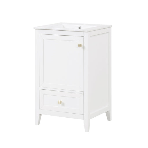 Bathroom Vanity With Sink, Soft Closing Cabinet Door, Storage Rack And Drawer Hearth and Haven