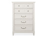 Willowbrook - Drawer Chest - Egg Shell White With Slight Rub Through Magnussen Furniture