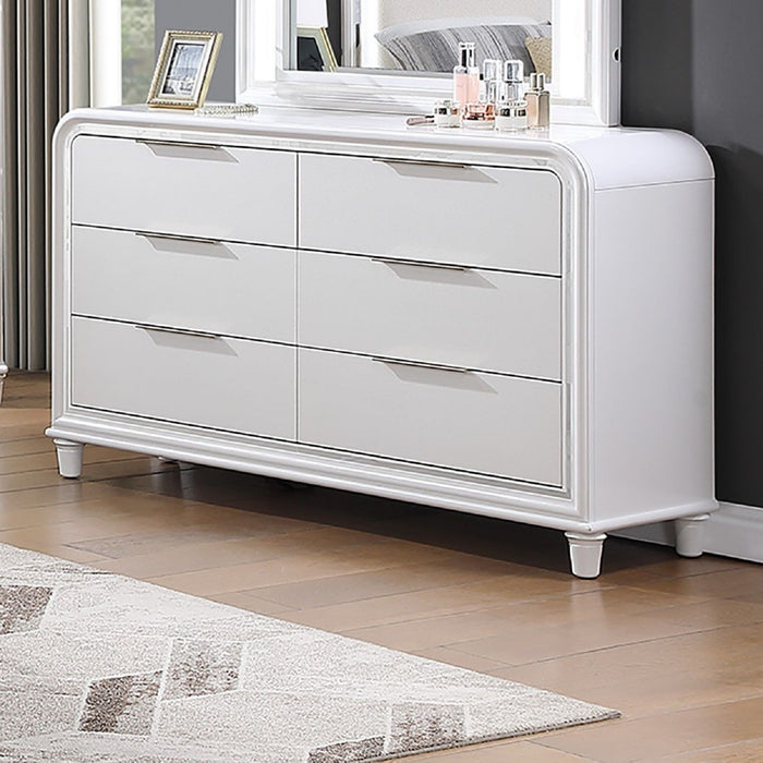 Dresser 6 Drawers - White Home Essentials