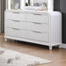 Dresser 6 Drawers - White Home Essentials