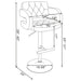 Adjustable Bar Stool With Upholstery Furniture Max