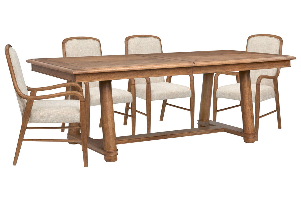 Woodward - Trestle Extendable Dining Table Set Magnussen Furniture