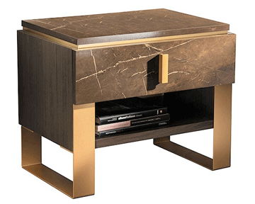Essenza - Accent Nightstand - Dark Brown Arredoclassic Italy