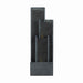 Outdoor Water Fountain With Cascading Waterfall And LED Lighting - Black Patioseek